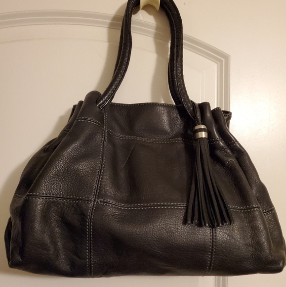 Black Leather Handbag - Picture 1 of 7